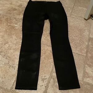 Womens lucky brand wax black skinny jeans 25